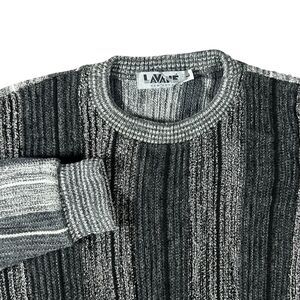 Vintage Lavane New York Sweater Mens Large Coogi Style Crewneck Acrylic USA 90s